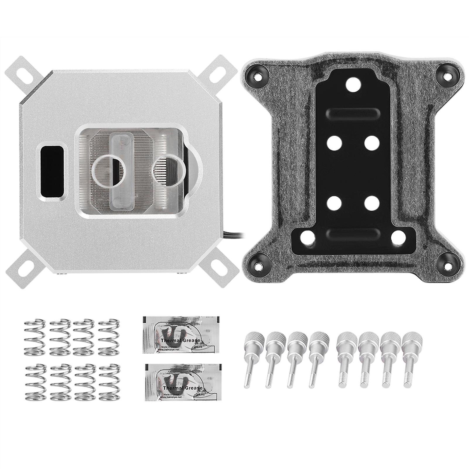 CPU Water Cooler Block with LCD Temperature Display Screen for Intel Processors, High Performance Cooling Accessory for PC