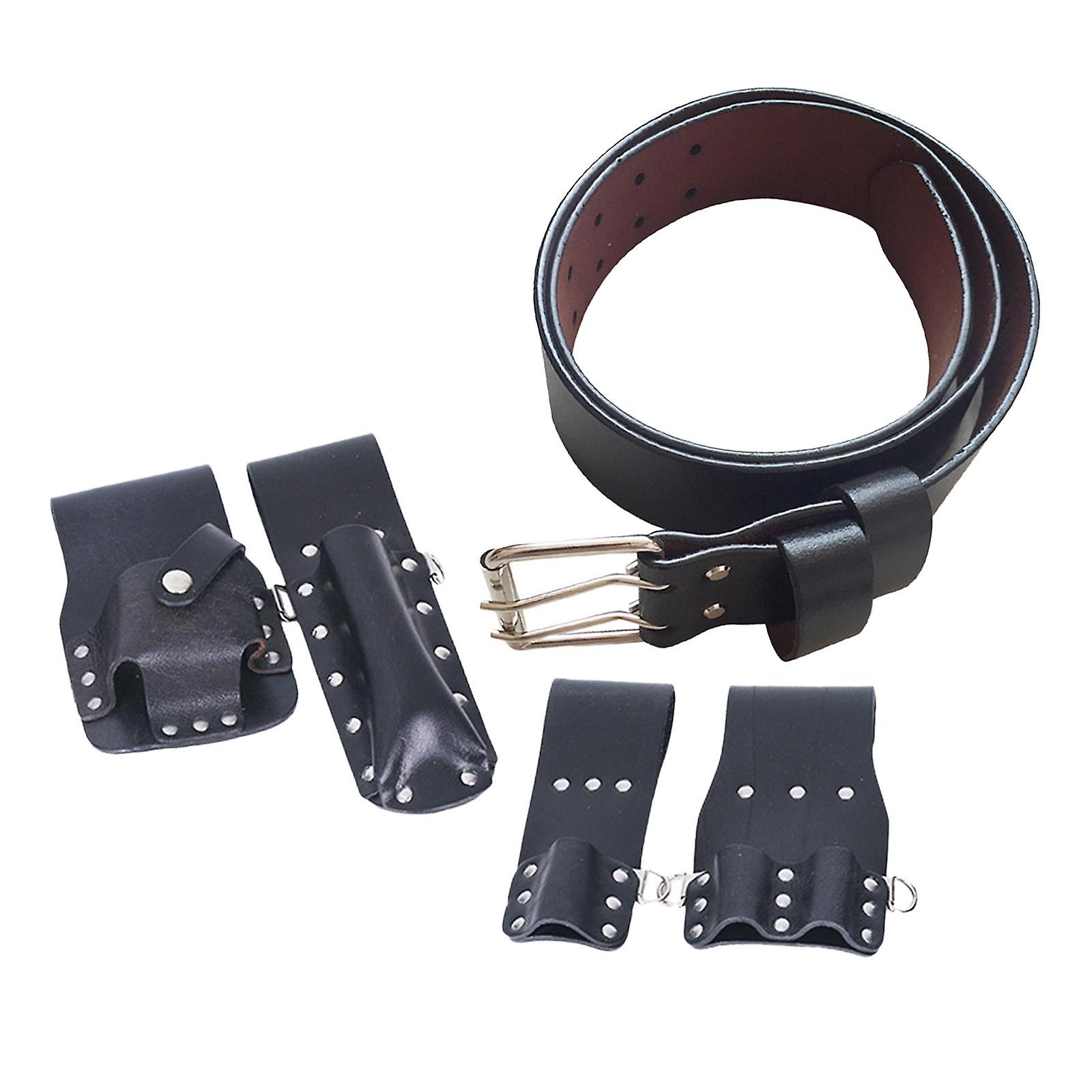 חגורת כלי גינה כבדה 4 כיסים PU נגרות מארגן נייד