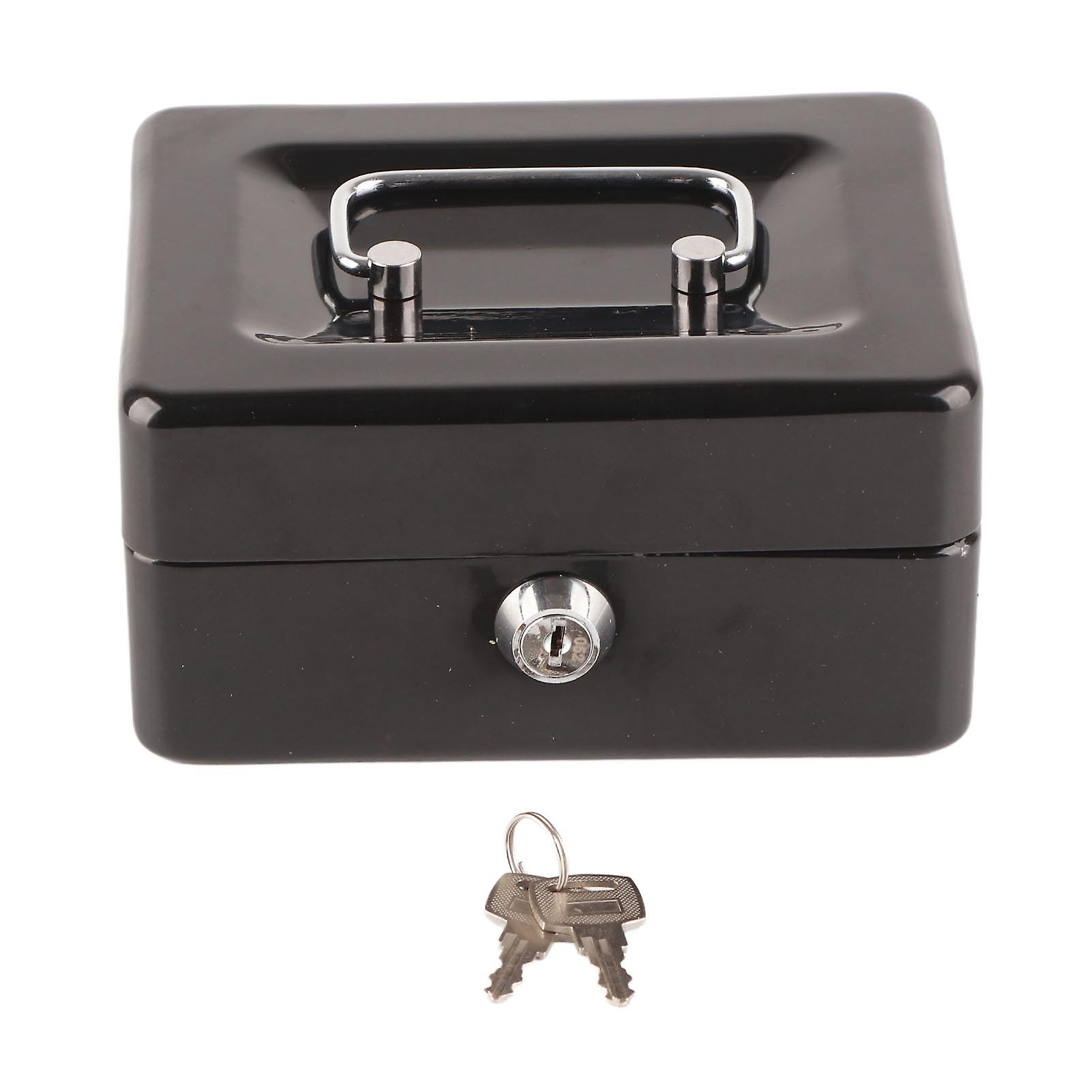 Portable Locking Cash Box For Indoor Outdoor Businesses, Multi-Purpose Storage Solution With Removable Coin Organizer And Privacy Key Lock Security