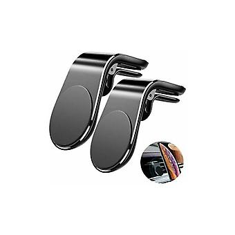 Magnetischer Autotelefonhalter, 2 Stück Autotelefonhalterung Automagnet-Autohalterung an Lüftungsschlitz für iPhone, Samsung, Huawei, Xiaomi und die meisten Smartphones