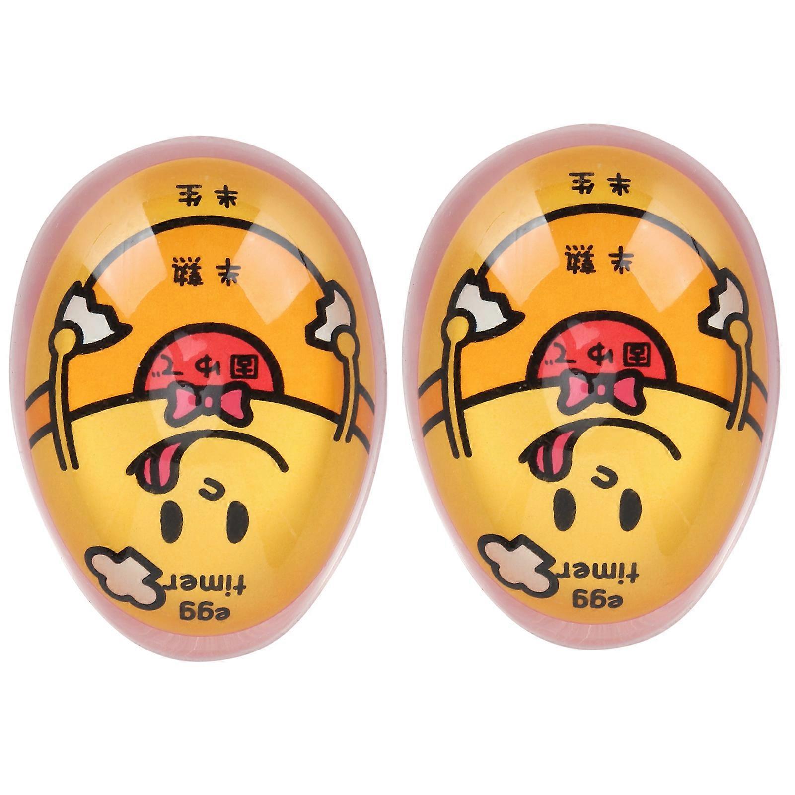 Set of 2 Color-Changing Resin Eggtimers - Kitchen Timers for Soft-Boiled and Hard-Boiled Egg Cooking Supplies