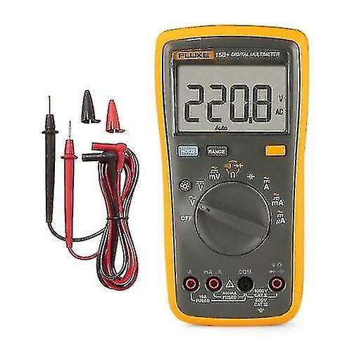 Fluke F15b + 4000 التهم متعدد الفولتميتر المحمولة مقياس التيار الكهربائي قياس AC / DC الجهد مقاومة كاب