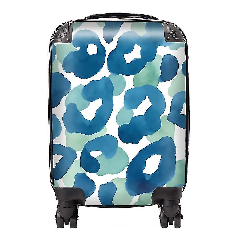 Watercolour Leopard Print Suitcase