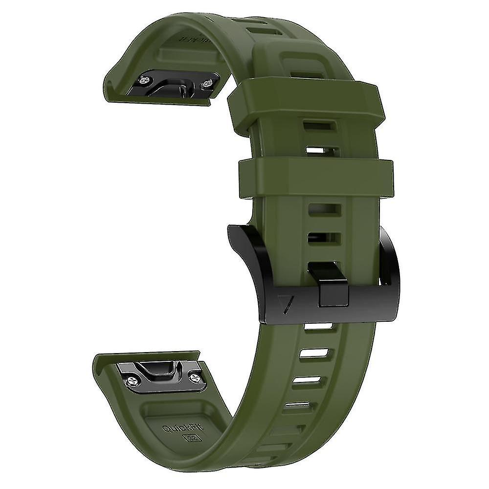 Quickfit 22mm 26mm Strap For Garmin Fenix 7x 7 Solar/6x 6 Pro 5 5x Plus 3 3hr/epix Smartwatch Watch Band Silicone Bracelet