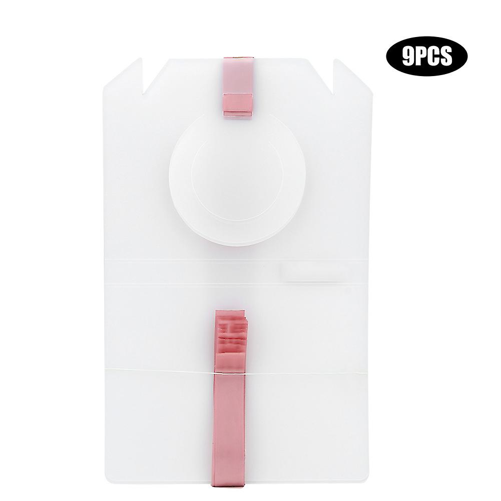 9PCS T-Shirt Folder Colorful Clothes Organizer Folding Board for Pants Towels (Pink Small)