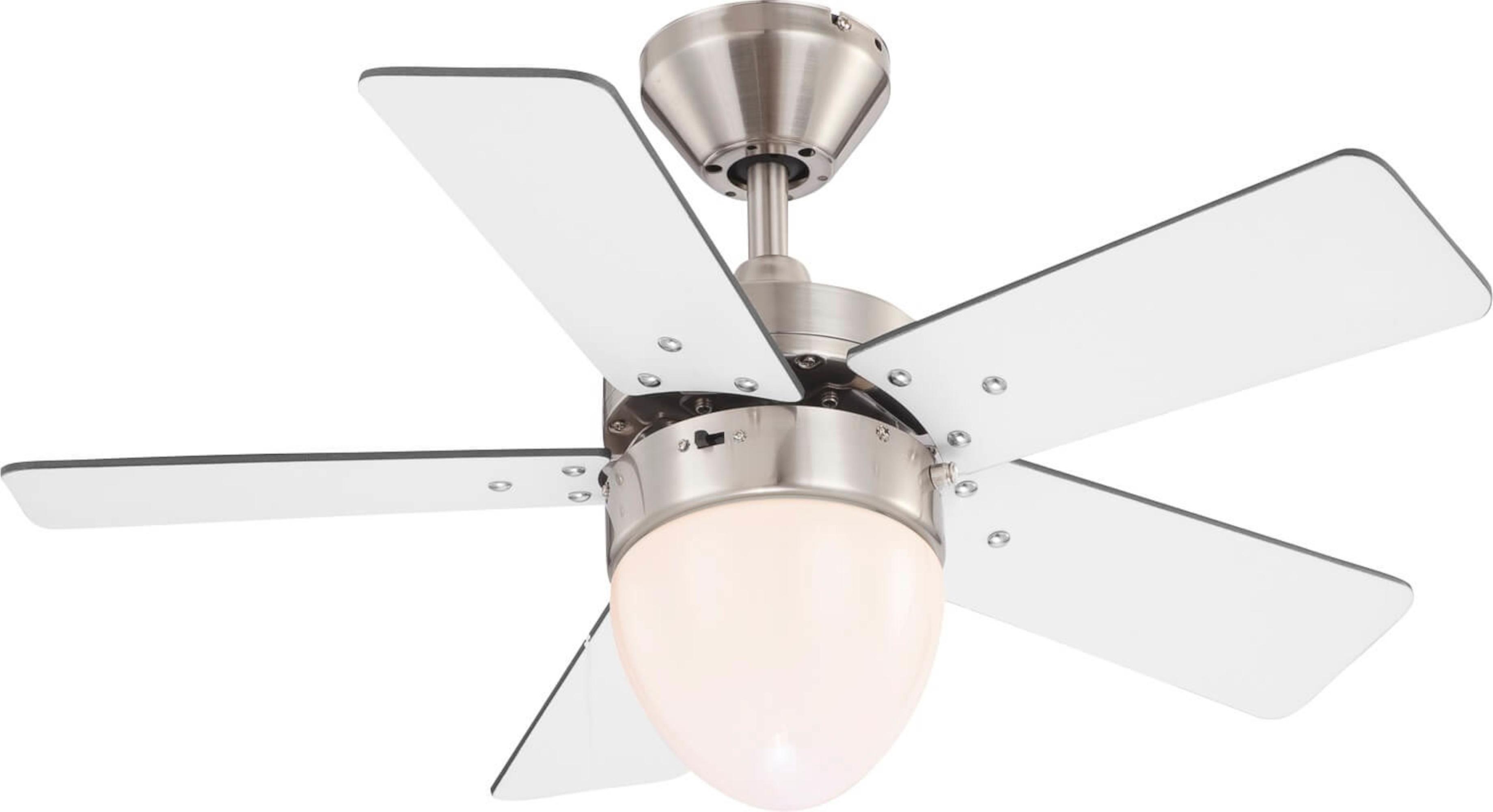 Ceiling fan Marva 76cm / 30" with light and pull chains