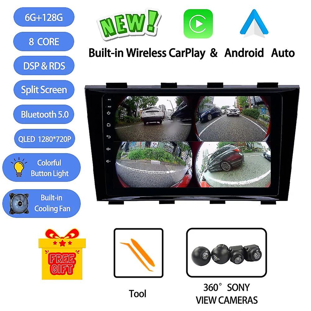 Android 13 For Geely Emgrand Ec8 2009-2015 Car Radio Stereo Multimedia Video Player Navigation Gps Wireless Carplay Rds Dsp Qled