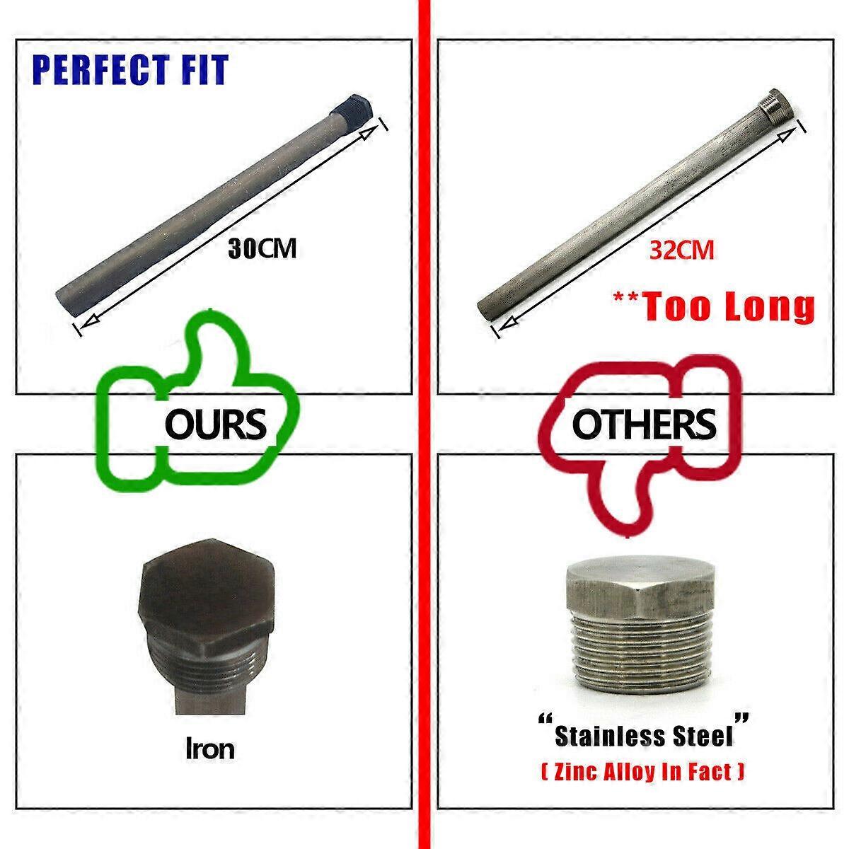 2 Anode Rod for Suburban Hot Water System Service,Caravan HWS SW6DEA SW6DA SW6PA