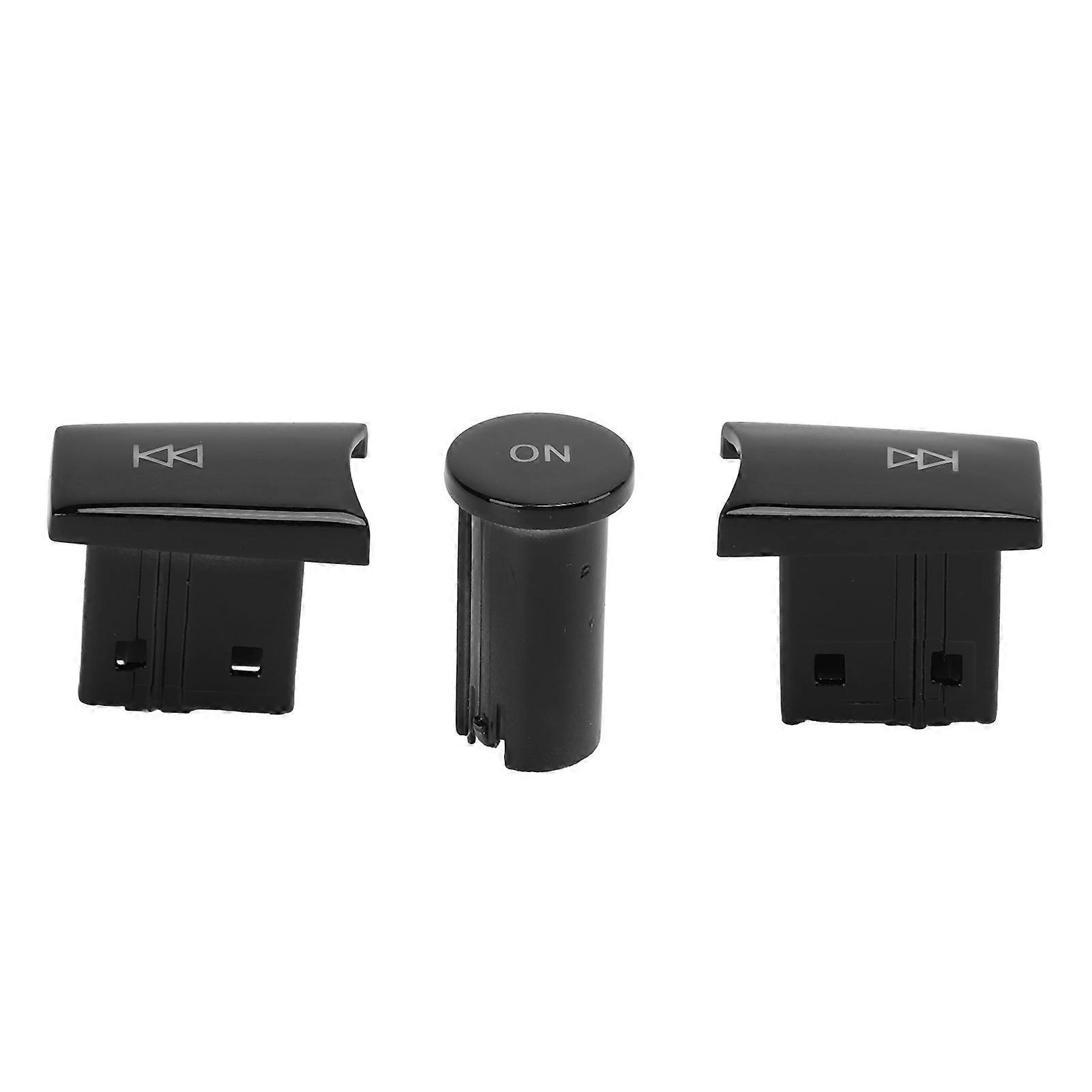 3Pcs set Radio Volume Adjust Control Button Knob Replacement for MercedesBenz C Class 20072009(Piano Black ) NO.70208