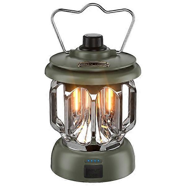 Rechargeable Retro Waterproof Camping Lantern - Durable and Portable Light Source for Outdoor Adventures