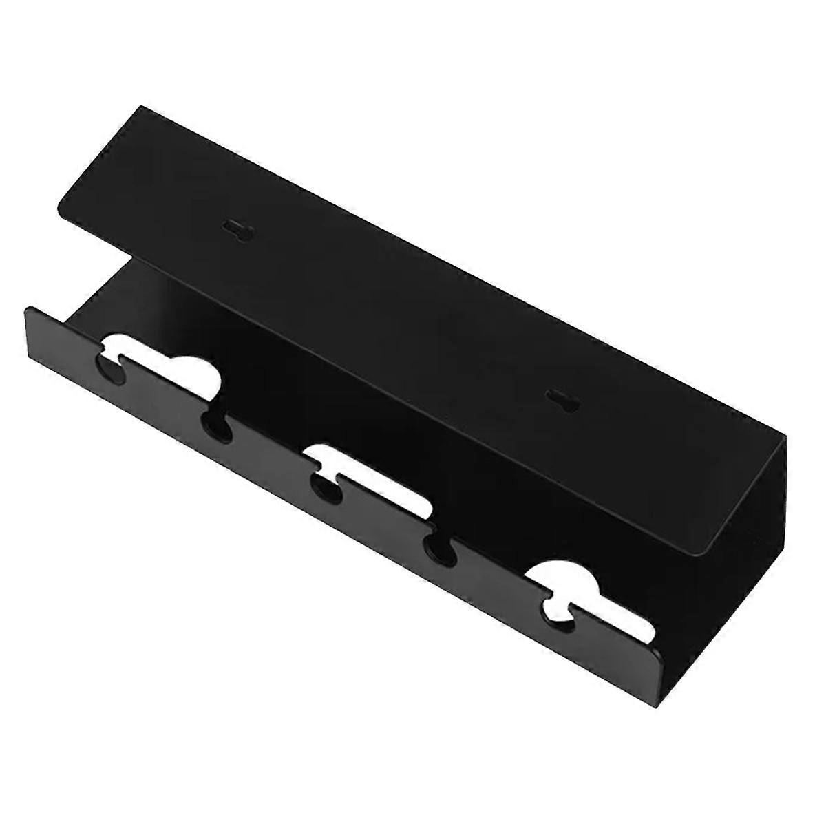 Cable Holder Under the Table, Manage Power Board Wires, Computer Desk Socket Fixing Without Punching, Storage Rack Black