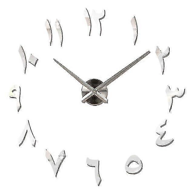 Creative Acrylic Diy Wall Clock Wall Clock Mirror Clock Wall Sticker Wall Sticker Clock Wall Clock Clock Silver