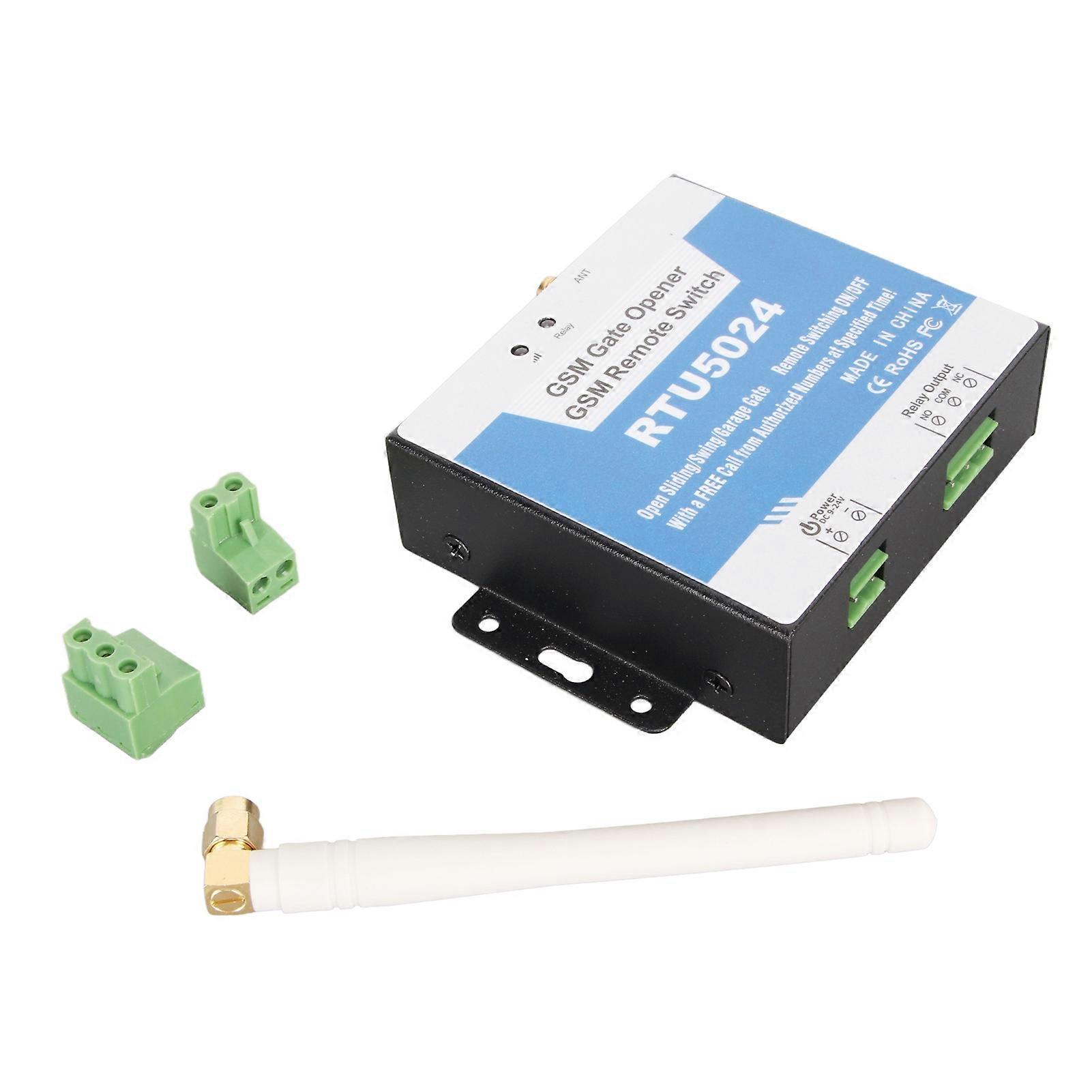 GSM Gate Opener Remote On Or Off Switch Free Call SMS Command Metal RTU5024 Access Controller for 850 900 1800 1900MHz