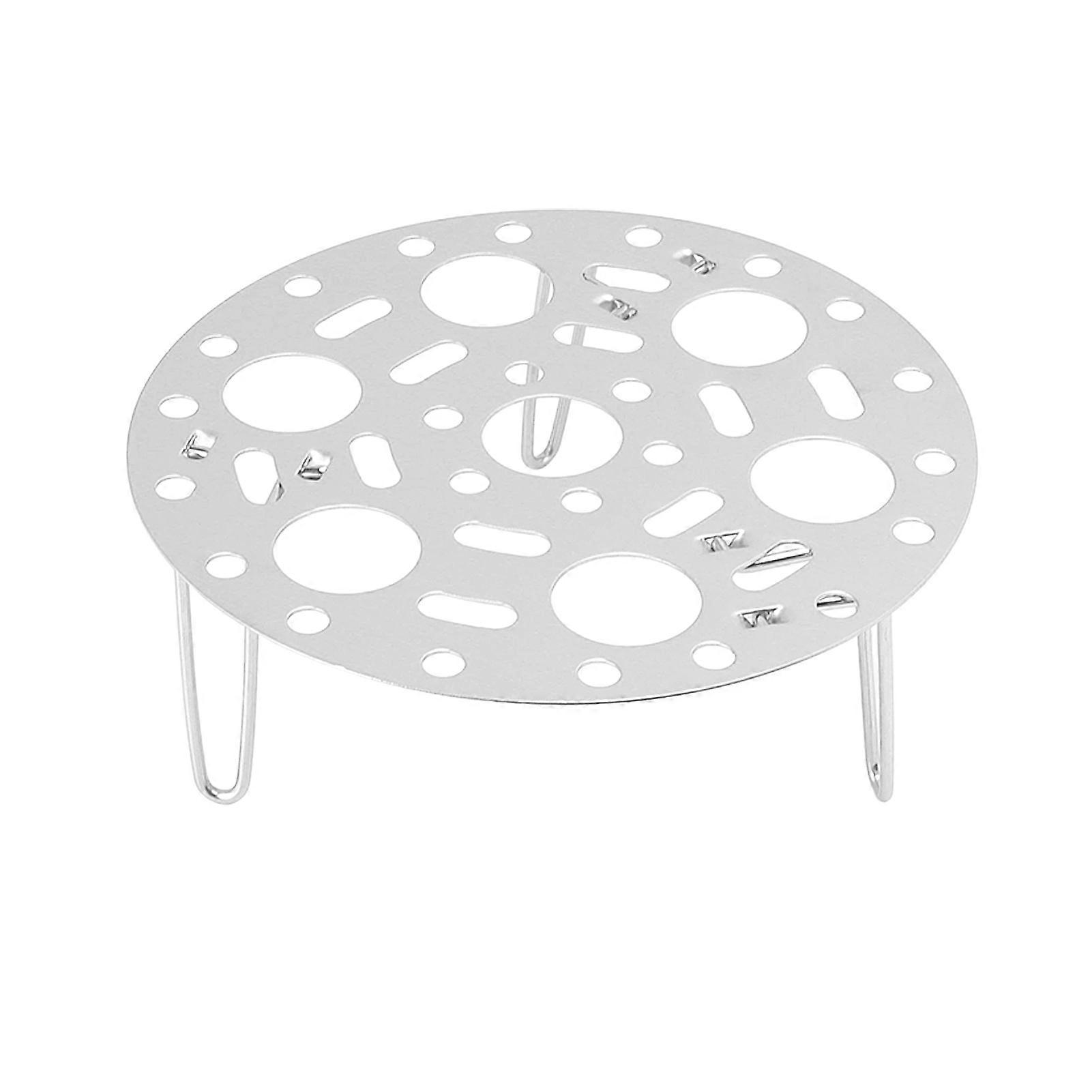 Steaming Rack Stainless Foldable Multi Function Steel Steaming Tray Dumplings Egg Steaming Tool for Home Restaurant Silver