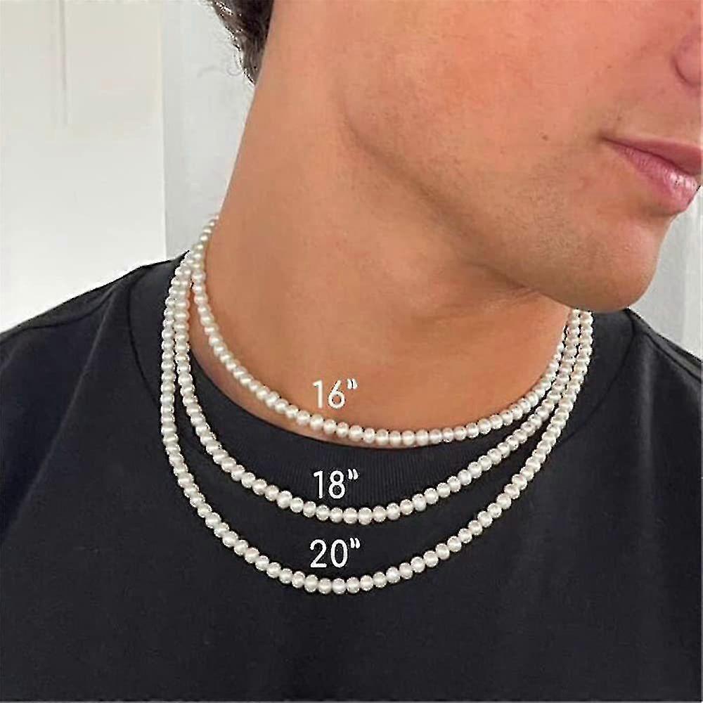 Necklace Men Simple Bead Necklace 2022 New Trend