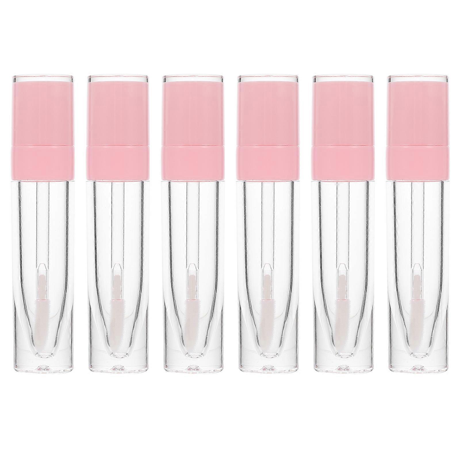 6Pcs Clear Empty Lipstick Lip Balm Containers Lip Gloss Packaging Tubes