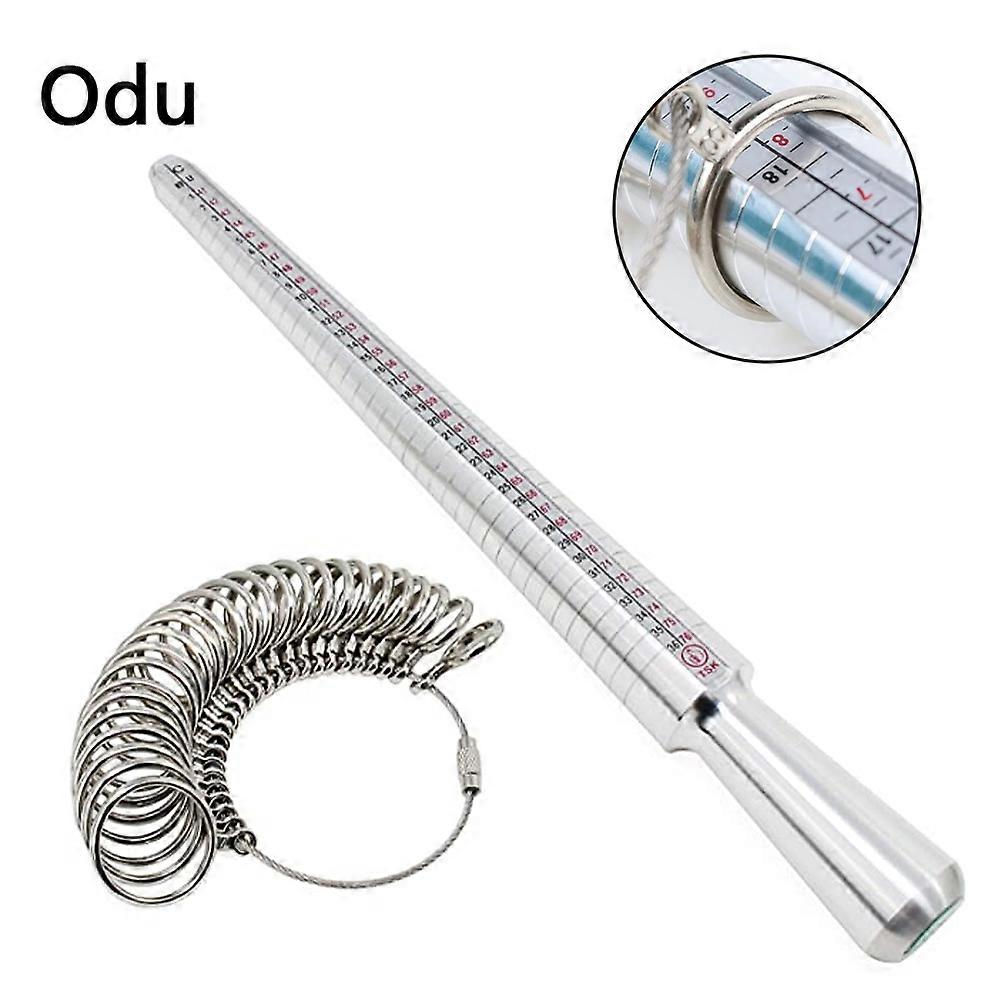 Ring Sizer Measurement - Silver Finger Sizer Ruler for Accurate Ring Sizing
