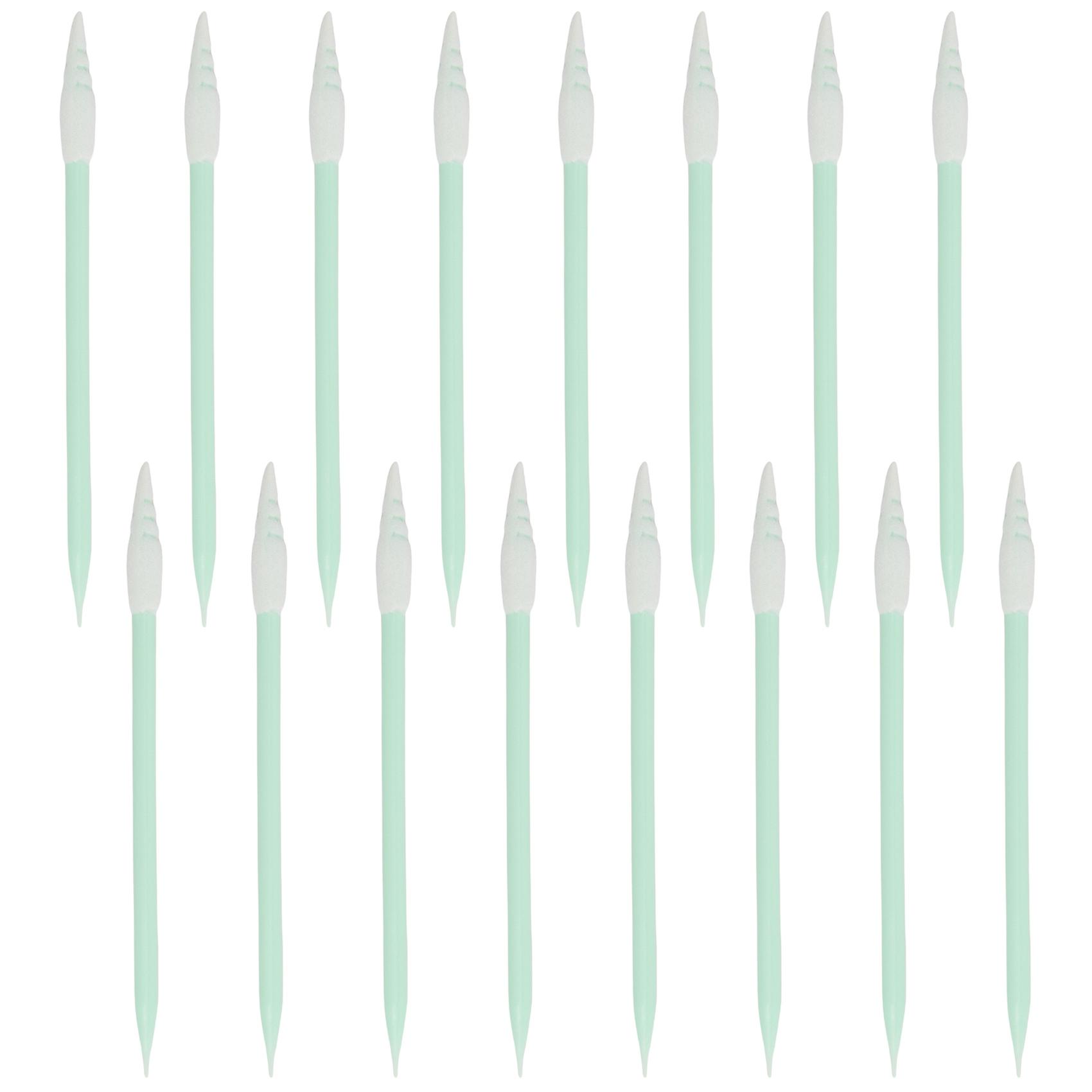 100Pcs/Pack Spiral Pointed Tipped Foam Cleaning Swab Lint Free Sponge Sticks Cotton Swabs Double Head Cotton