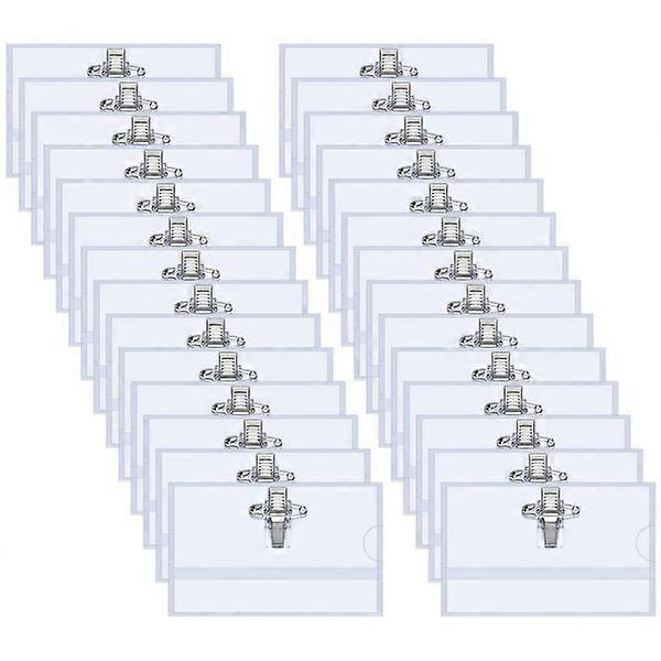 Συσκευασία 100 ετικετών ονόματος 90 x 56 mm Clear name tag για