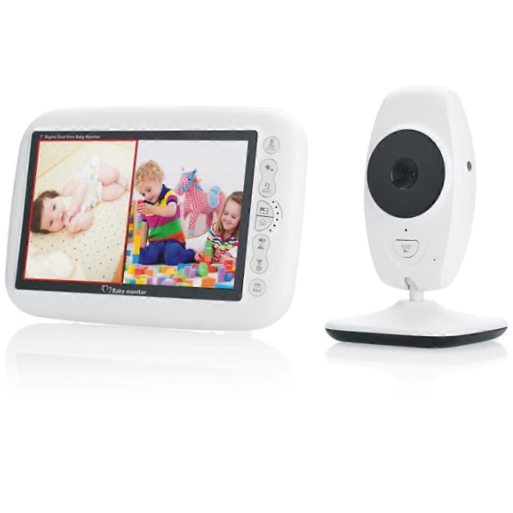 Ohp 7" Baby Monitor Video Temperature Sensor Night Vision 2.4G Wireless Digital Sleep Monitoring