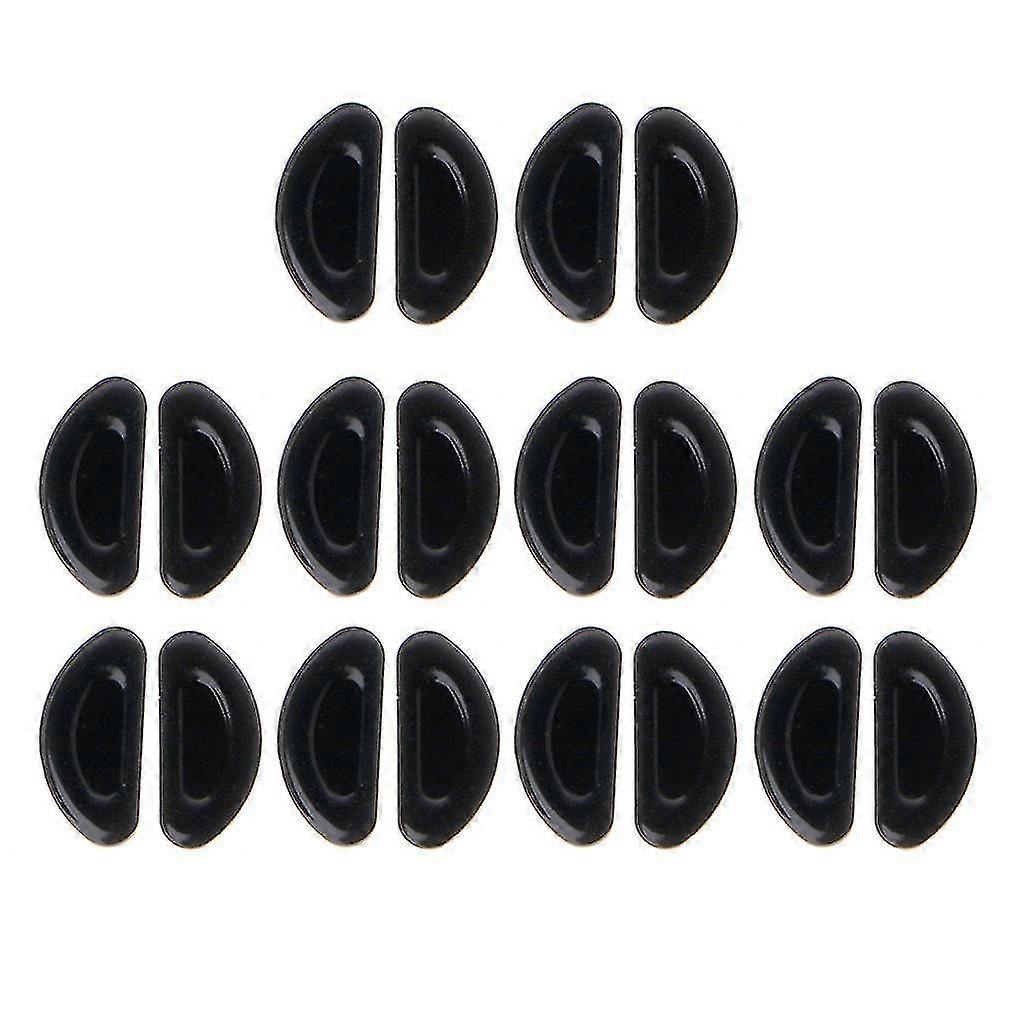 10 Pairs Soft Silicone Nosepads Non-slip Nose Pads Glasses Support Nose Pads