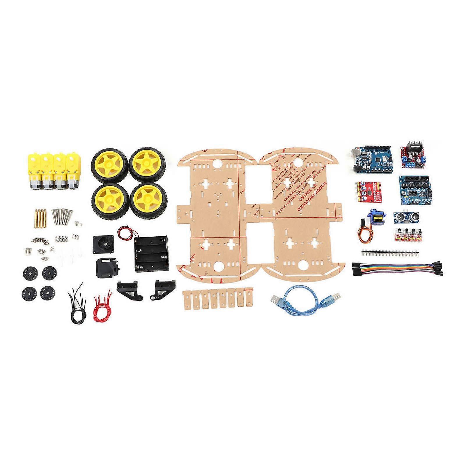 Smart Robot Car Chassis Kit Motore di Tracciamento Robot Smart Car Platform per 4WD Fai Da Te