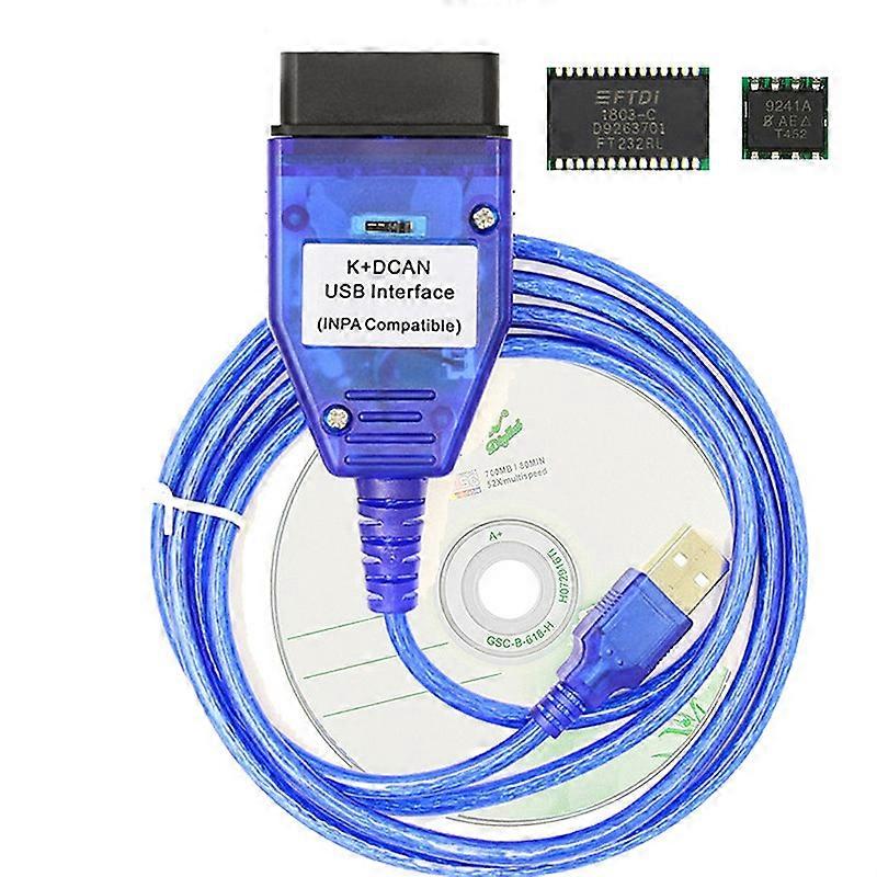 For K+Can Ft232Rl Chip With Switch For Scanner for K Dcan Usb Cable Obd Obd2 Diagnostic Interface
