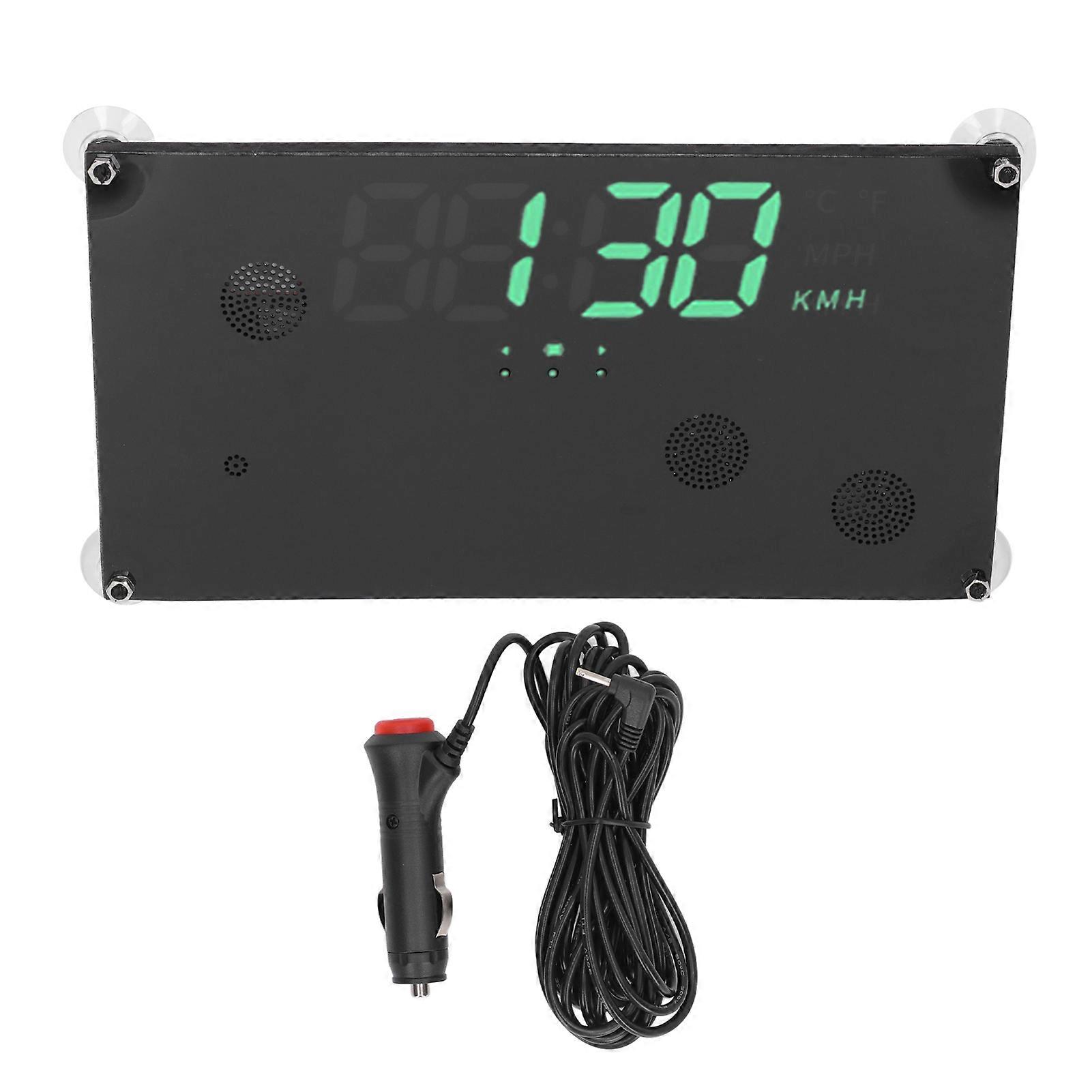 Car HUD Display Windshield Rear Window Speedometer Collision Prevention Meter for Cars Trucks Buses