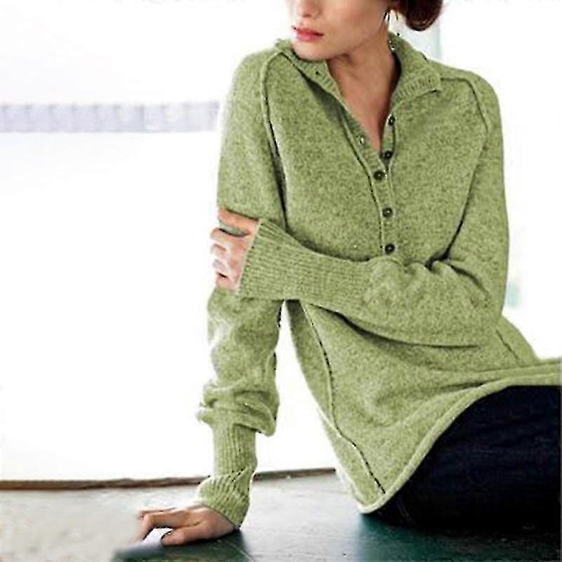 HMWY-Damen Strickpullover mit langen Ärmeln