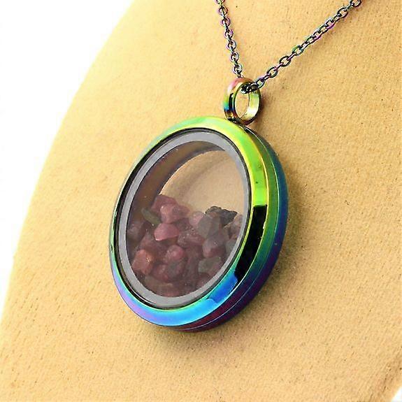 Raw Multicolor Tourmaline Necklace