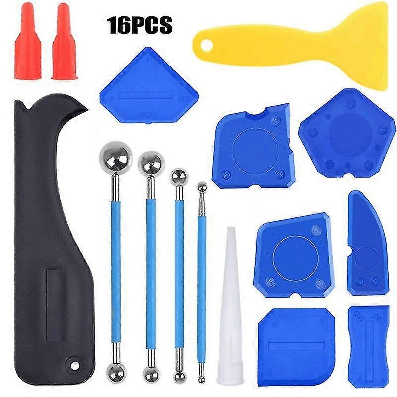 16pcs Plastic Putty Knife Set, Flexible Plastic Scraper For Wall Spackling Patching & Painting, Plastic Wallpaper Scraper Paint Spatula