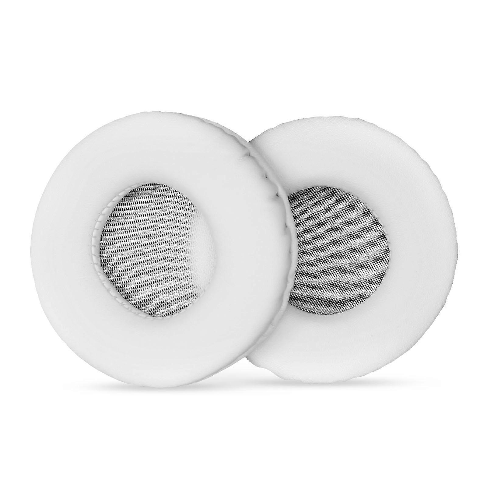 Replacement Ear Pads PU Leather Ear Cushions Replacement for AKG/ATH/SONY Headphone Ear Pads 75mm White