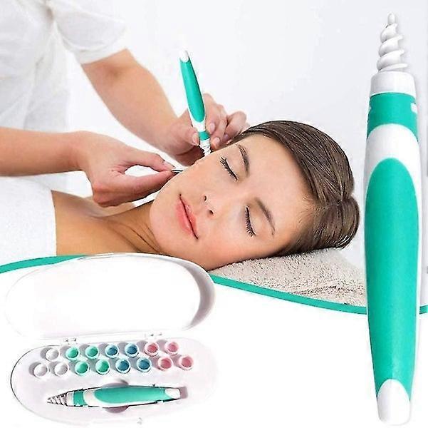 Earwax Removal Tool with 16 Soft Silicone Heads