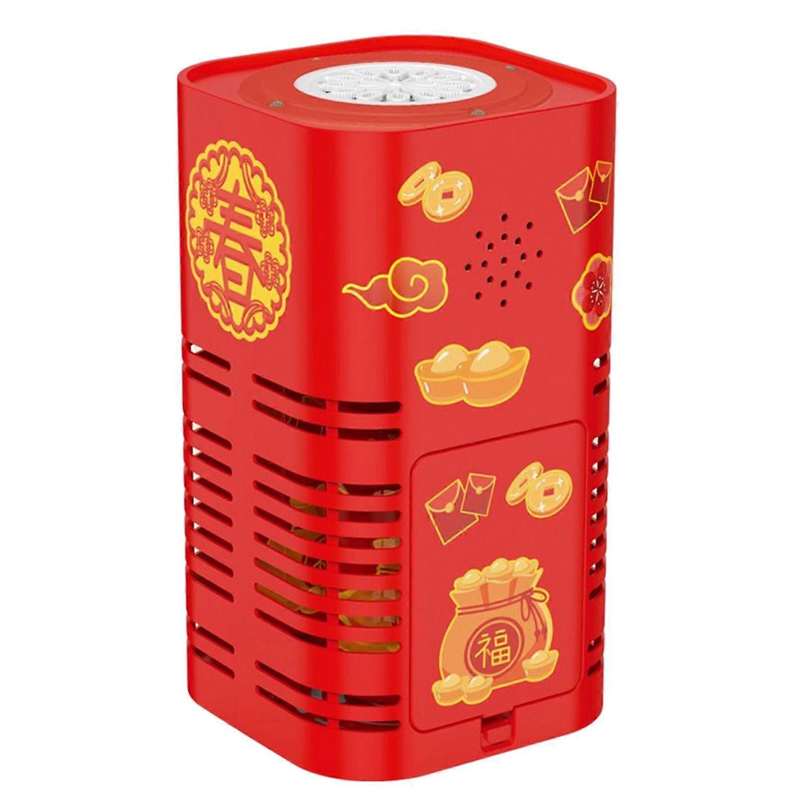 Firework Bubble Machine 12-hole Firework Bubble Maker Large Capacity Bubble Blower with Colorful