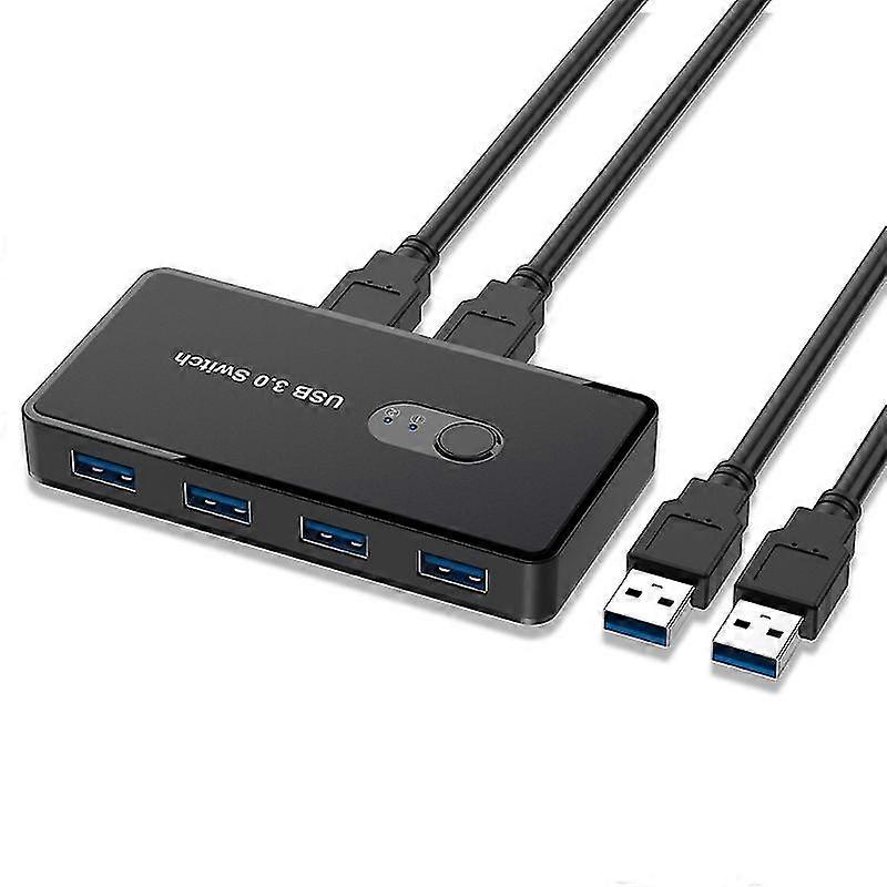 Usb3.0 Switch Printer Sharing Kvm Switcher 4 Ports Two In Four Out 2 Computers
