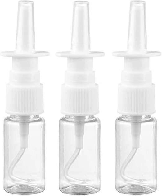 3pcs Spray Bottle Clear Empty Rhinitis Care Sprayer Direct Spray Container for Saline Essential Oils - 20ml