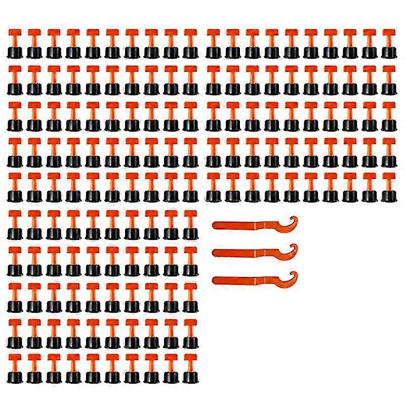 150 Pcs Tile Leveling System Toolkit Level Wedges Alignment Spacers For Leveler Locator Spacers Pli