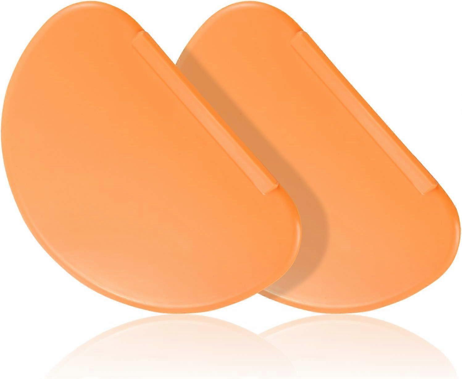 2 Pieces Flexible Bowl Scraper Dough Scrapers Spatula Multipurpose Curved Pastry Scraper Flat Edge Mixing Bowl Scraper Cutter for Cake Icing Bread Fon