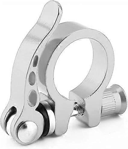 Bicycle Seat Post Clamp Bicycle Seat Post Clamp Seat Tube Clip Seat Post Clamp MTB Bicycle Seat Post Clamp with Quick Release Silver 31.8 mm