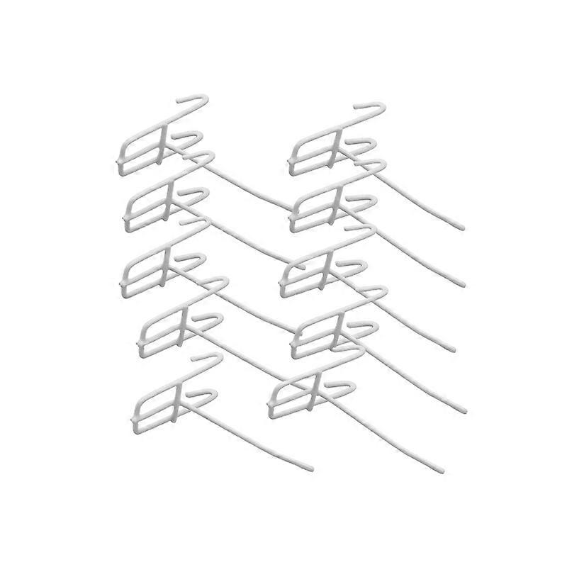 10Pcs Hooks Wear-resistant Removable Metal Stable Mesh Panel Hangers for Home
