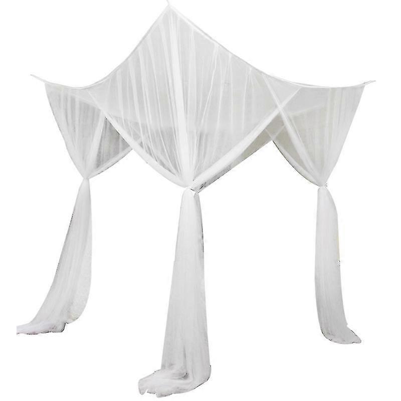 4 Corners Post Bed Canopy Curtain Mosquito Net Or Frame Single Double King