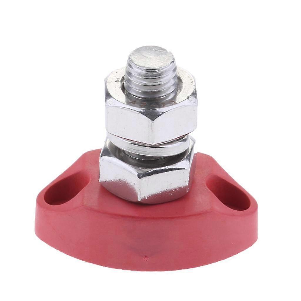 Junction Block Power Post Set Insulated Terminal Stud Red 8mm