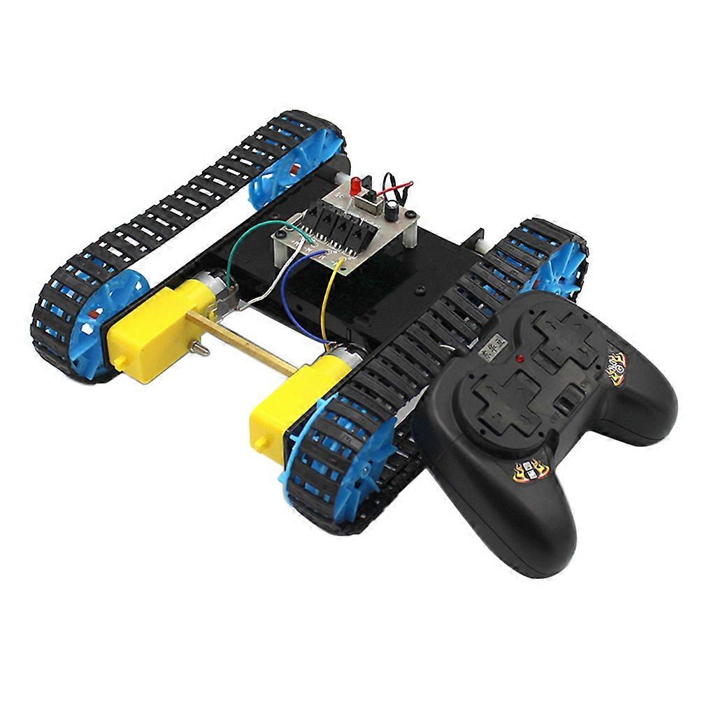DIY Tank Car Chassis Track Crawler Kit +Remote Controller DIY Robot Toy