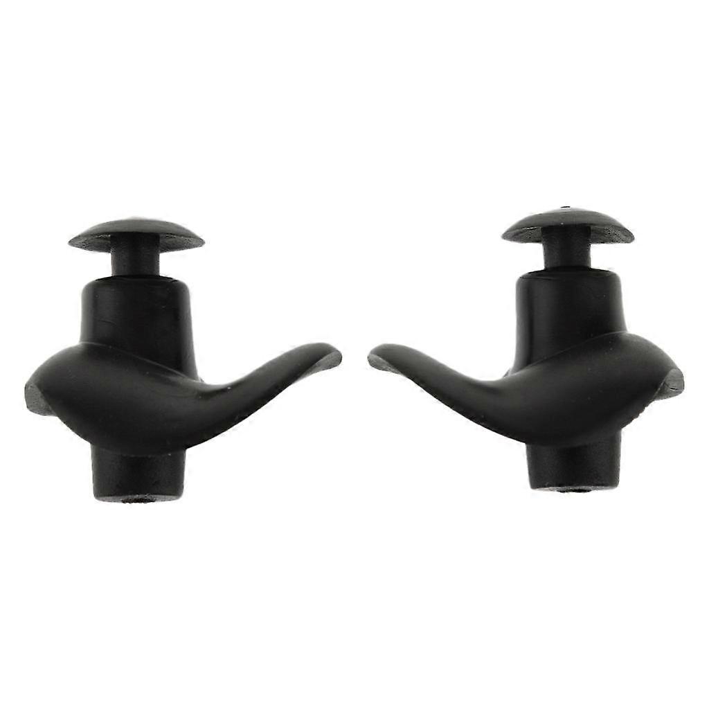 Swimming Ear Plug Silicone Ears Plugs Hearing Protector with Case Black