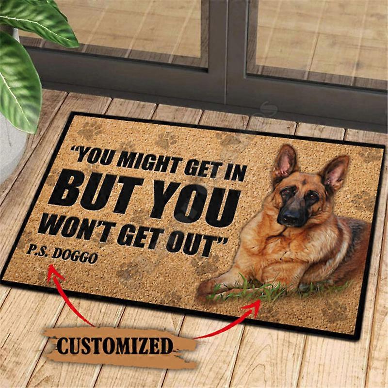 Personalized Love Cane Corso Rubber Base Doormat 3D Please Remember House Doormat Non Slip Door Floor Mats Decor Porch Doormat