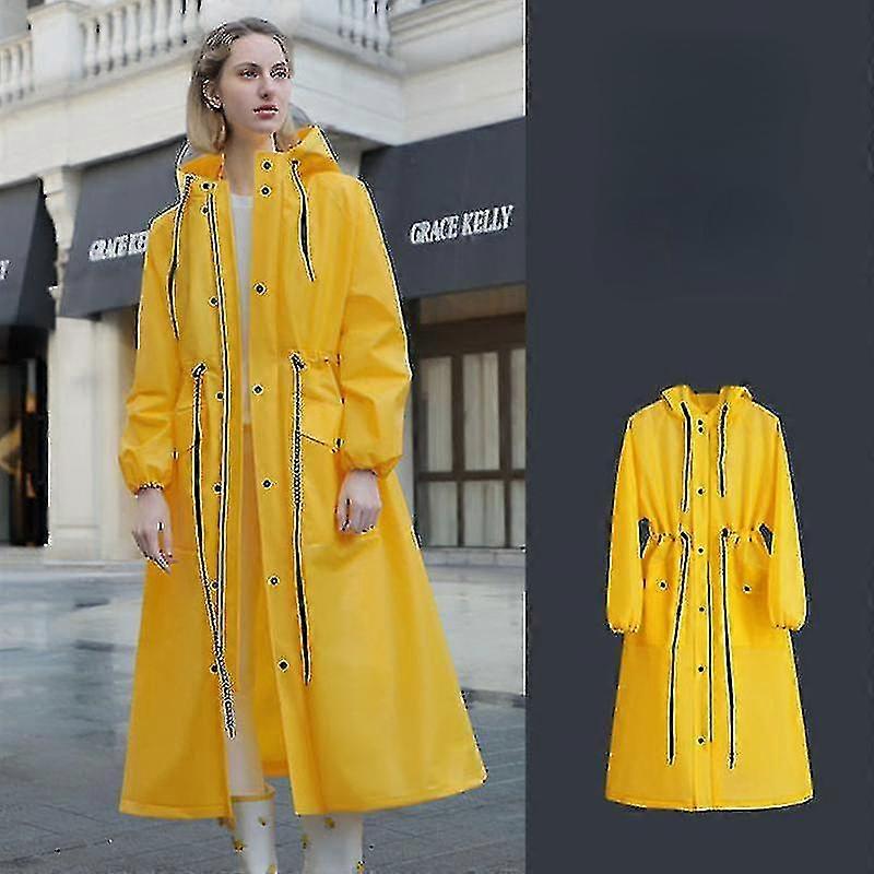 Moda Mujer Impermeable Impermeable Poncho con Capucha