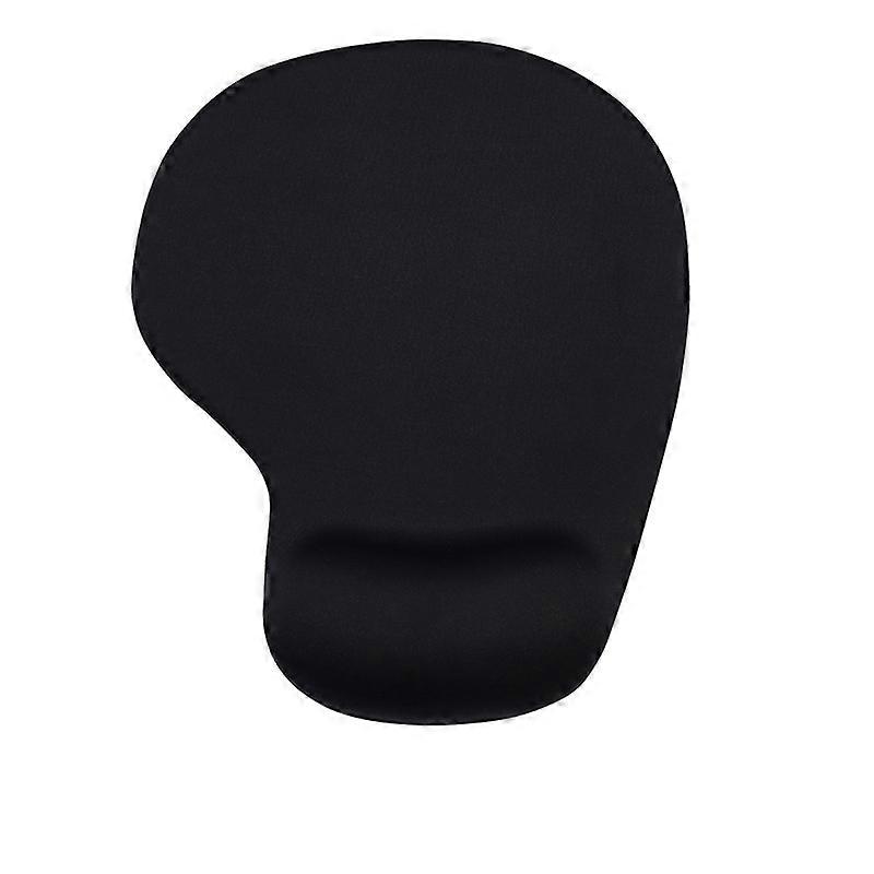 Mouse Mat BLACK ANTI-SLIP COMFORT MOUSE PAD MAT WITH GEL FOAM REST WRIST SUPPORT FOR PC LAPTOP - Compatible with Laser and Optical Mice(1pcs, black)