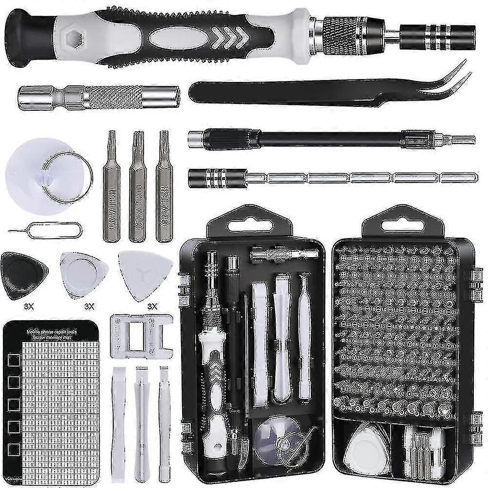 Black Blue 135 In 1 Precision Mechanic Screwdriver Tool Set And Opening Tool Compatible With Iph