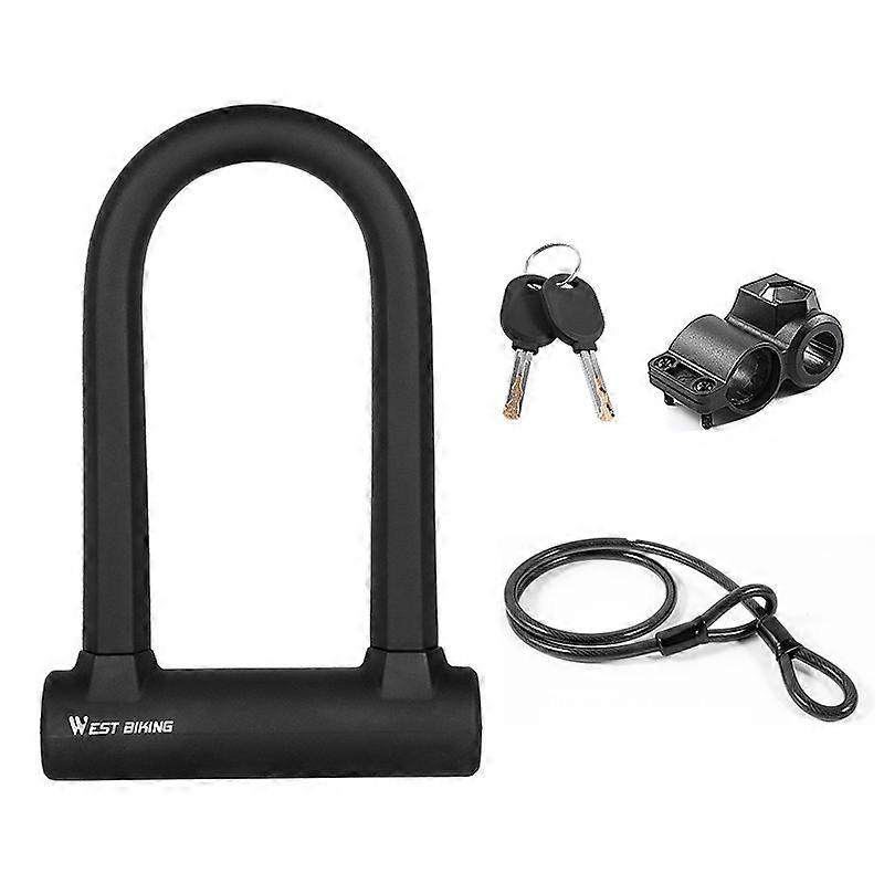 Bike Lock, Specification: U-shaped Lock + Cable