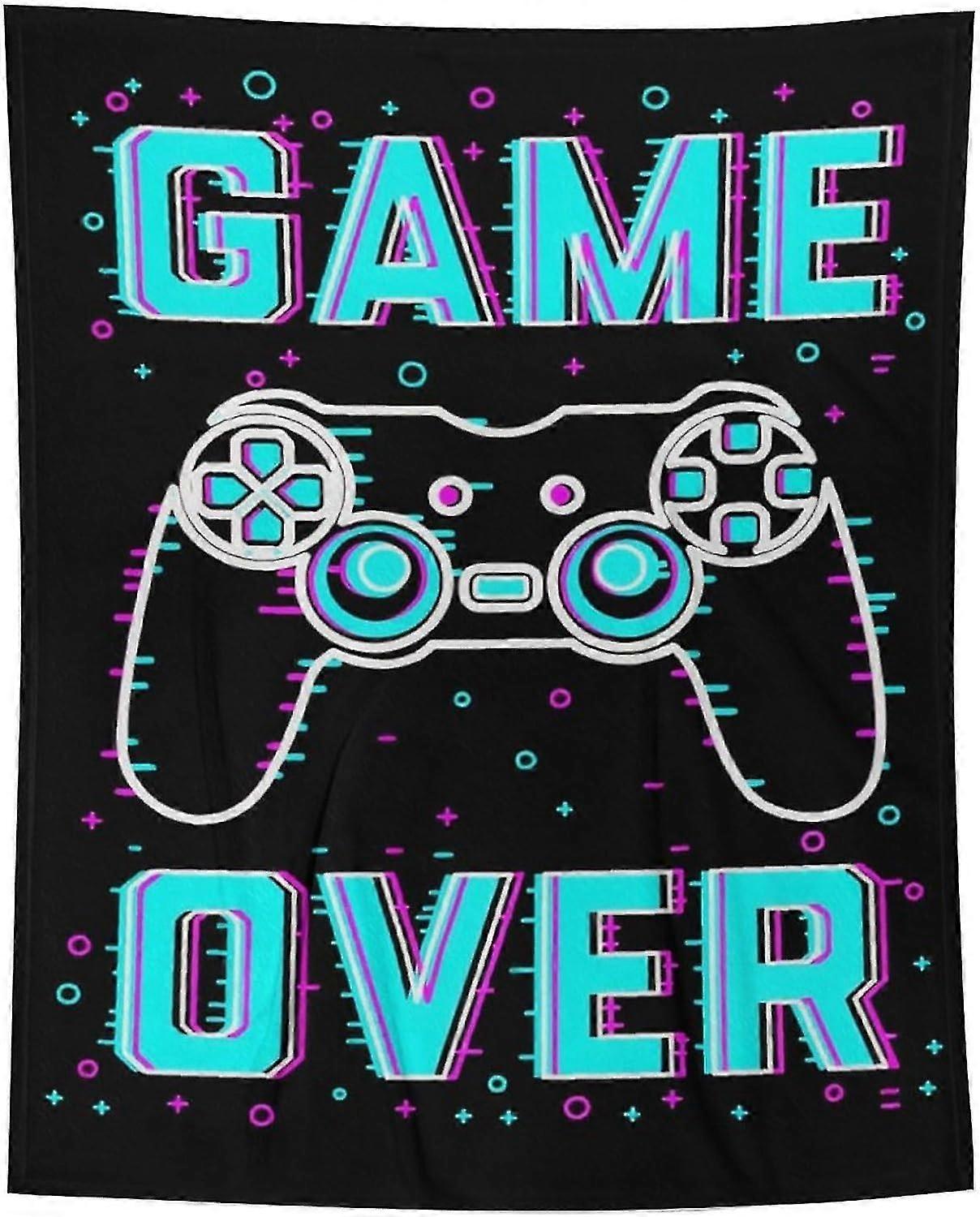 Cobertor Gamepad Cobertor Anti Pilling Cobertor de lã para sofá-cama 3D Cobertor difuso -Gamepad-10-Q / Q4550ids12455